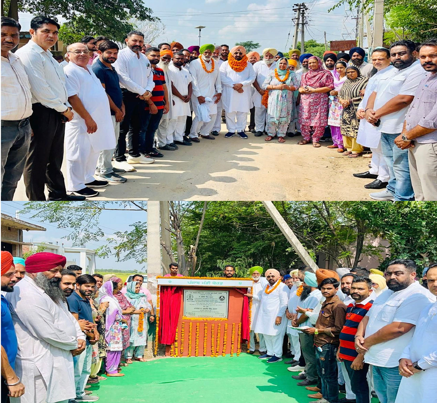 MLA Kuljit Singh Randhawa lays foundation stone of road widening project from Sarseeni to Jhajjon via Tiwana